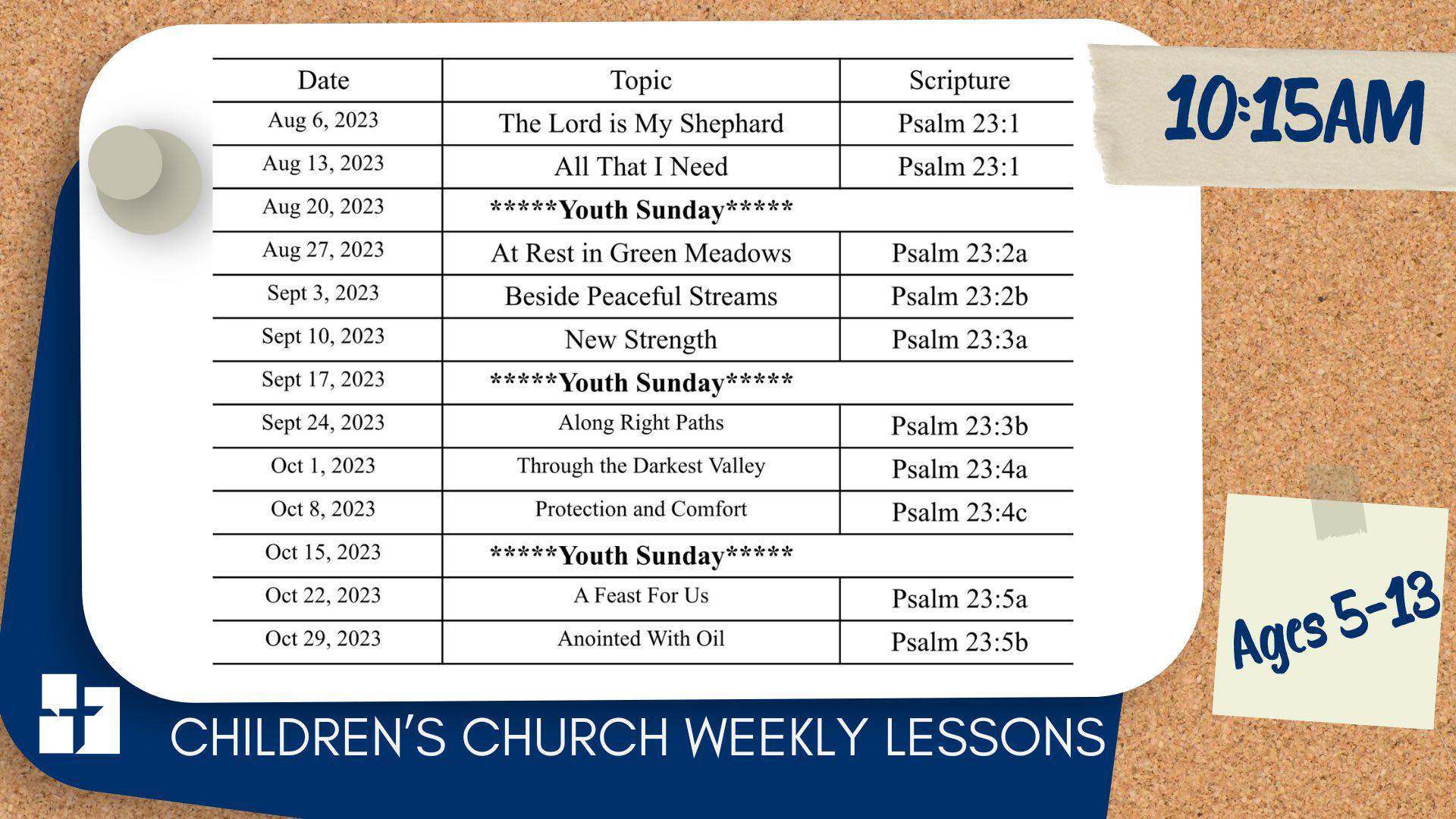 Children Church Weekly with pastor Julian davis